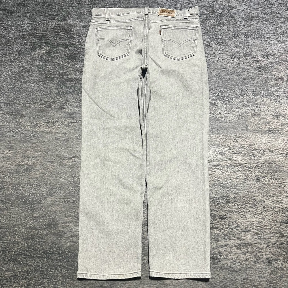 Vintage Levi's 540 Jeans Flex Denim Mens 34x28 Gray‎ Made In USA 90s